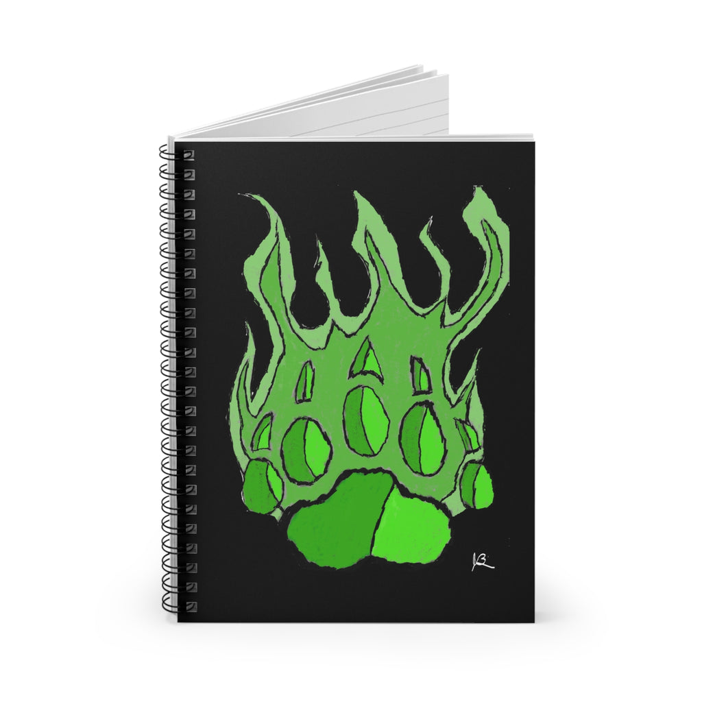 Beast Paw Spiral Notebook - Ruled Line