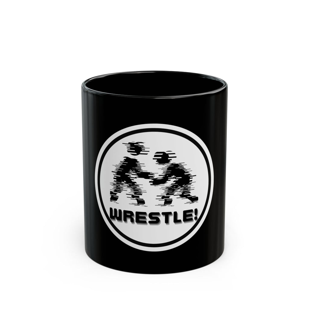 Wrestling Black Mug