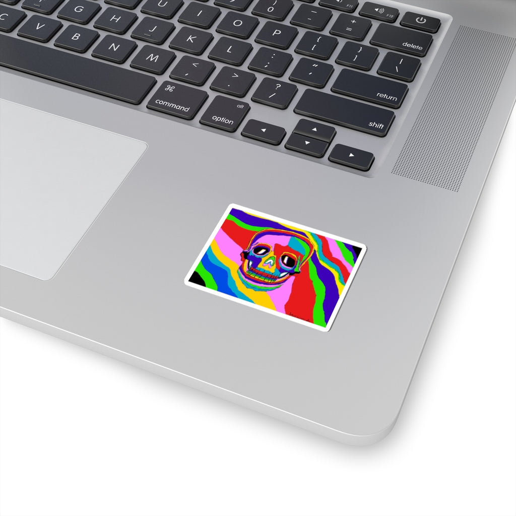 Skulls on a Trip Kiss-Cut Stickers
