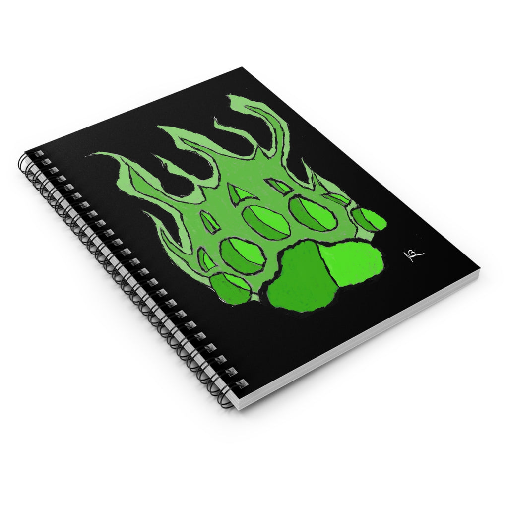 Beast Paw Spiral Notebook - Ruled Line