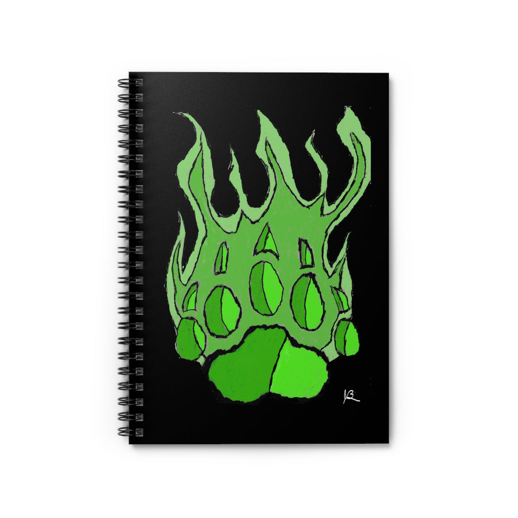 Beast Paw Spiral Notebook - Ruled Line