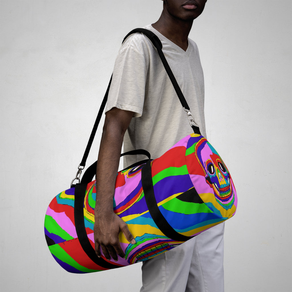 Skulls on a Trip Duffel Bag