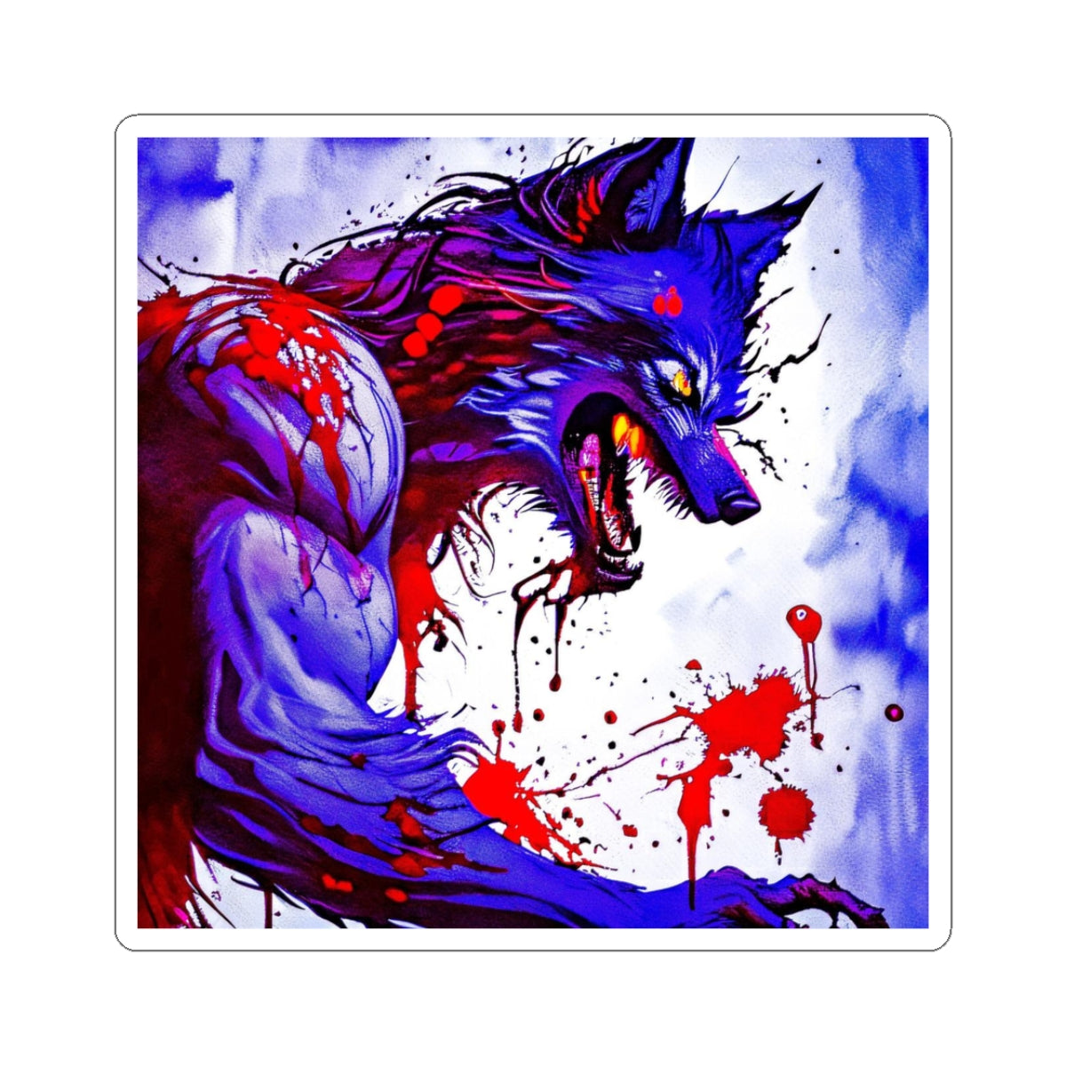 Wolf's Blood Kiss-Cut Stickers
