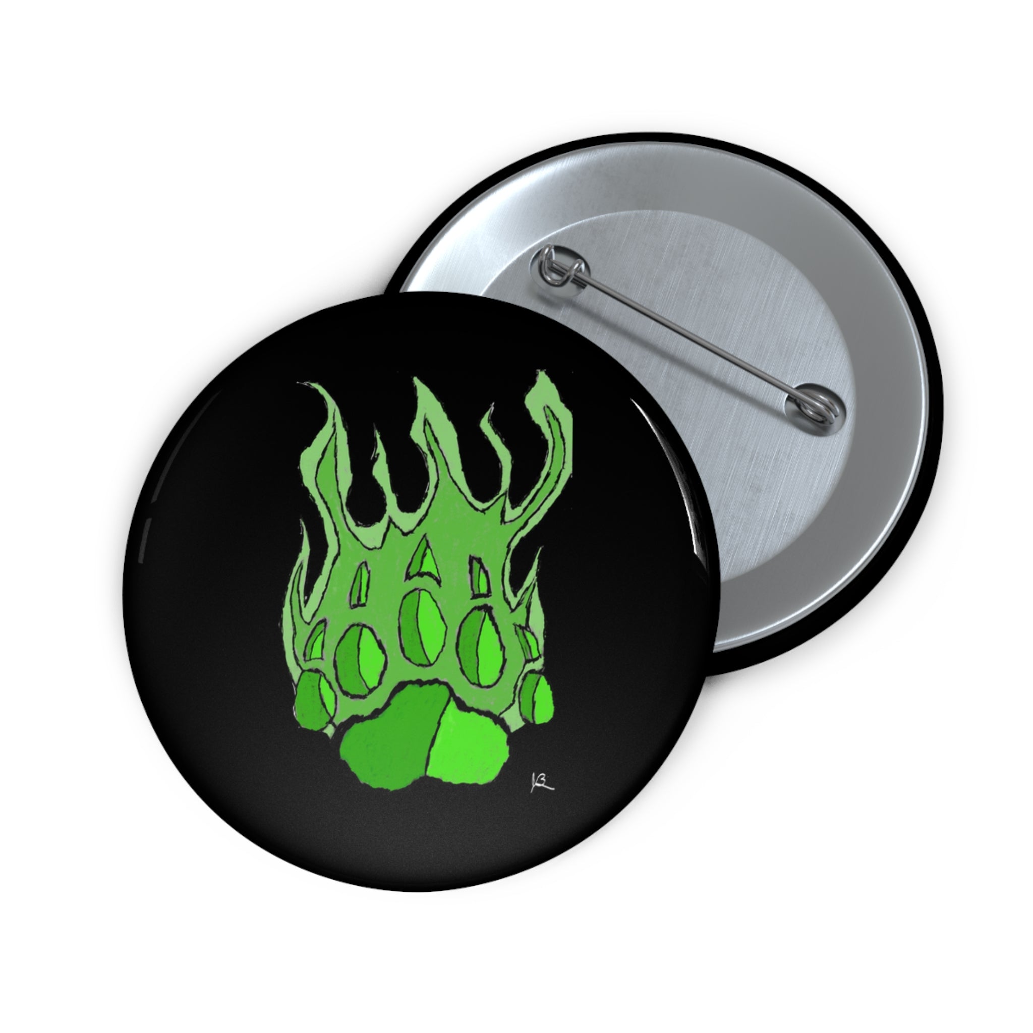 Beast Paw Custom Pin Buttons