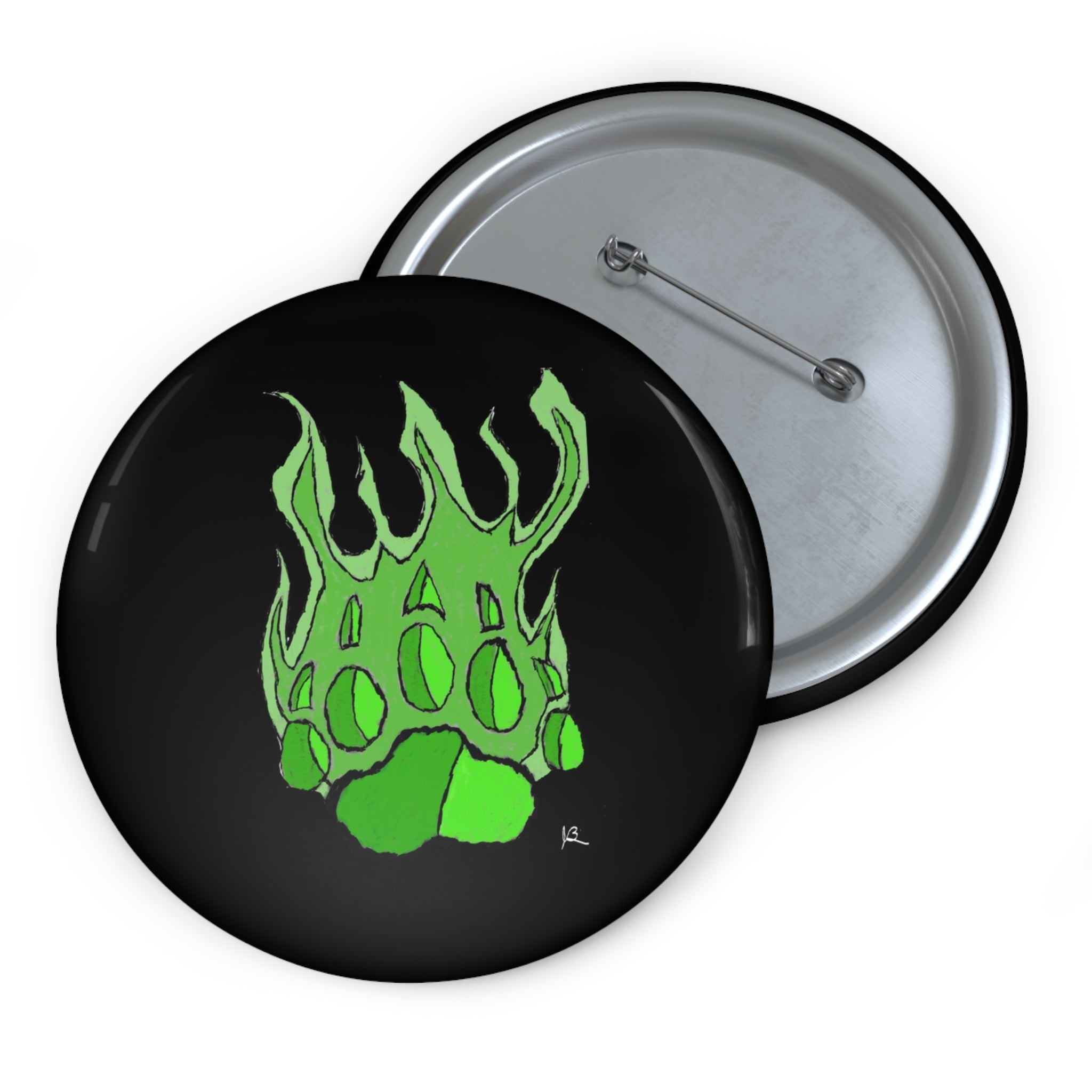 Beast Paw Custom Pin Buttons