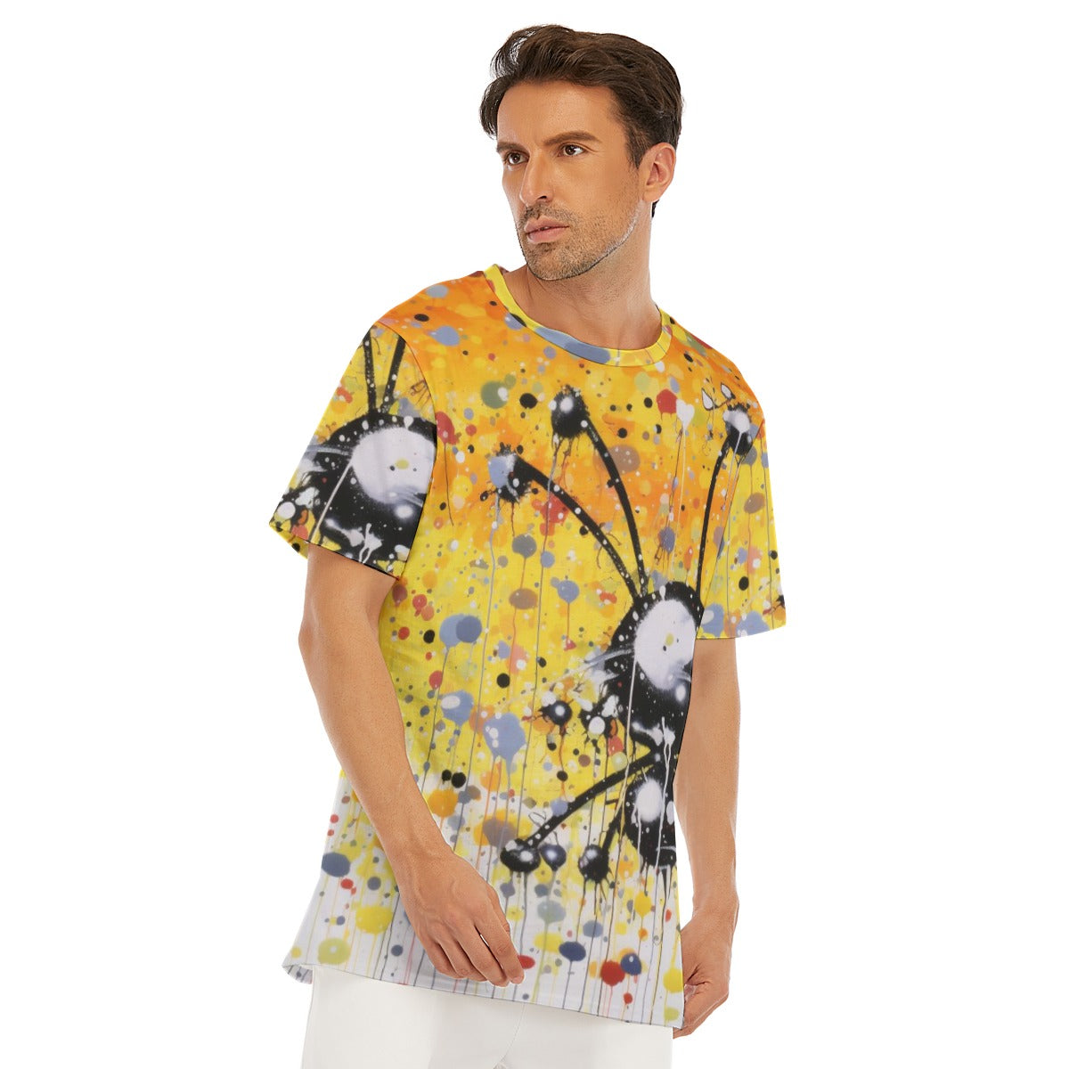 All-Over Print Men's O-Neck T-Shirt | 190GSM Cotton