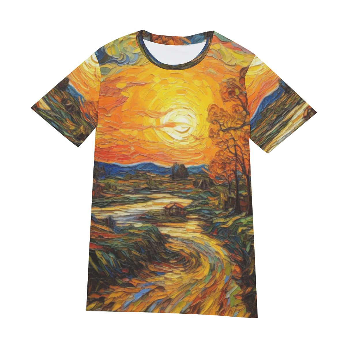 All-Over Print Men's O-Neck T-Shirt | 190GSM Cotton