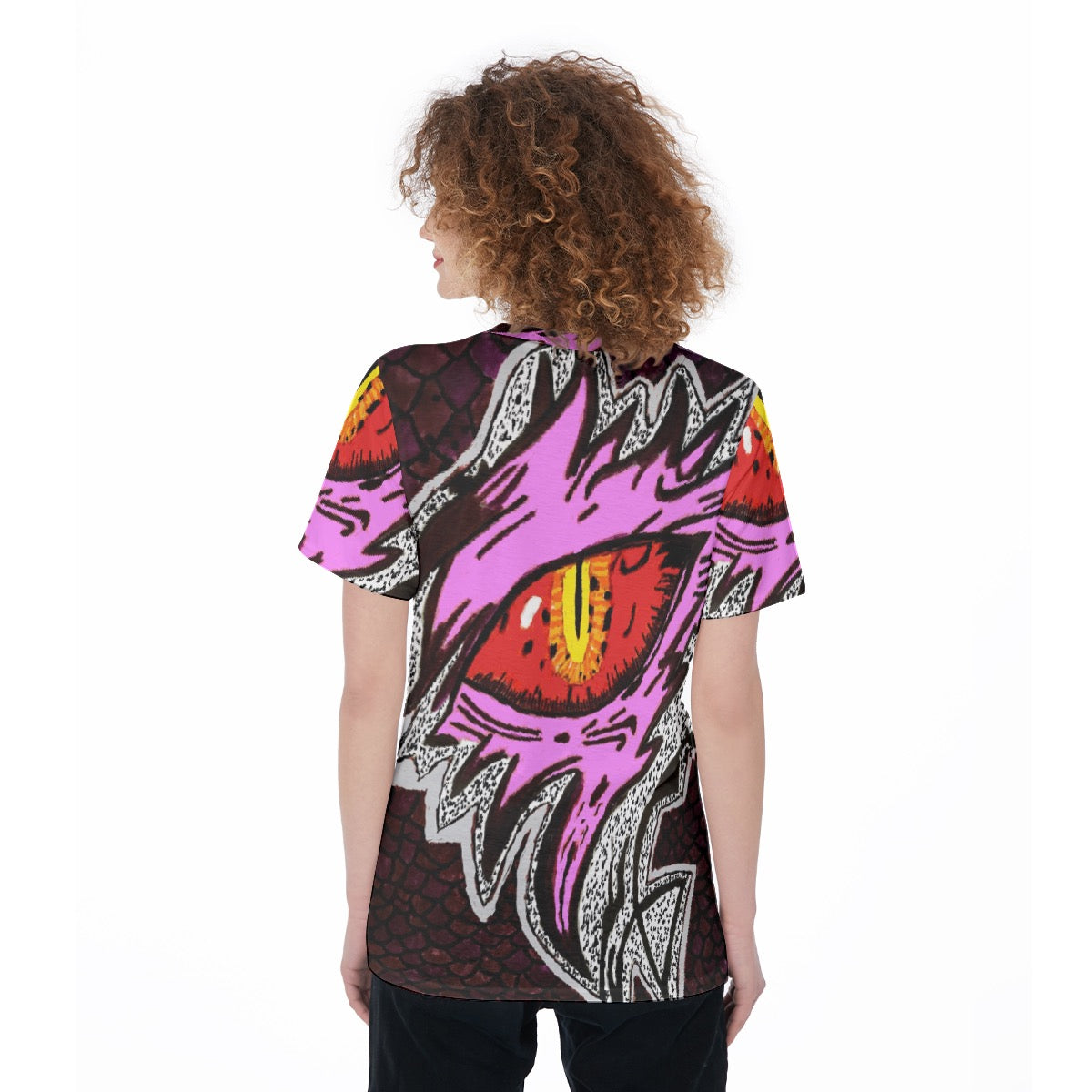 All-Over Print Women's O-Neck T-Shirt|180 GSM Jersey