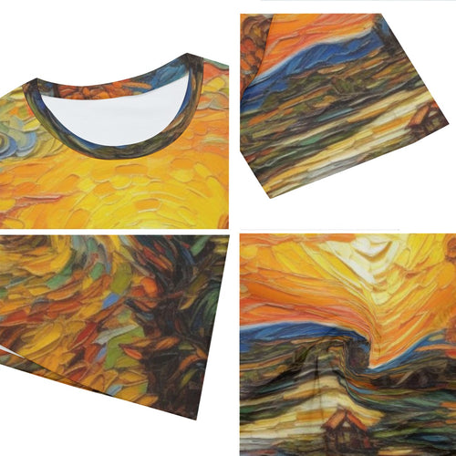 All-Over Print Men's O-Neck T-Shirt | 190GSM Cotton