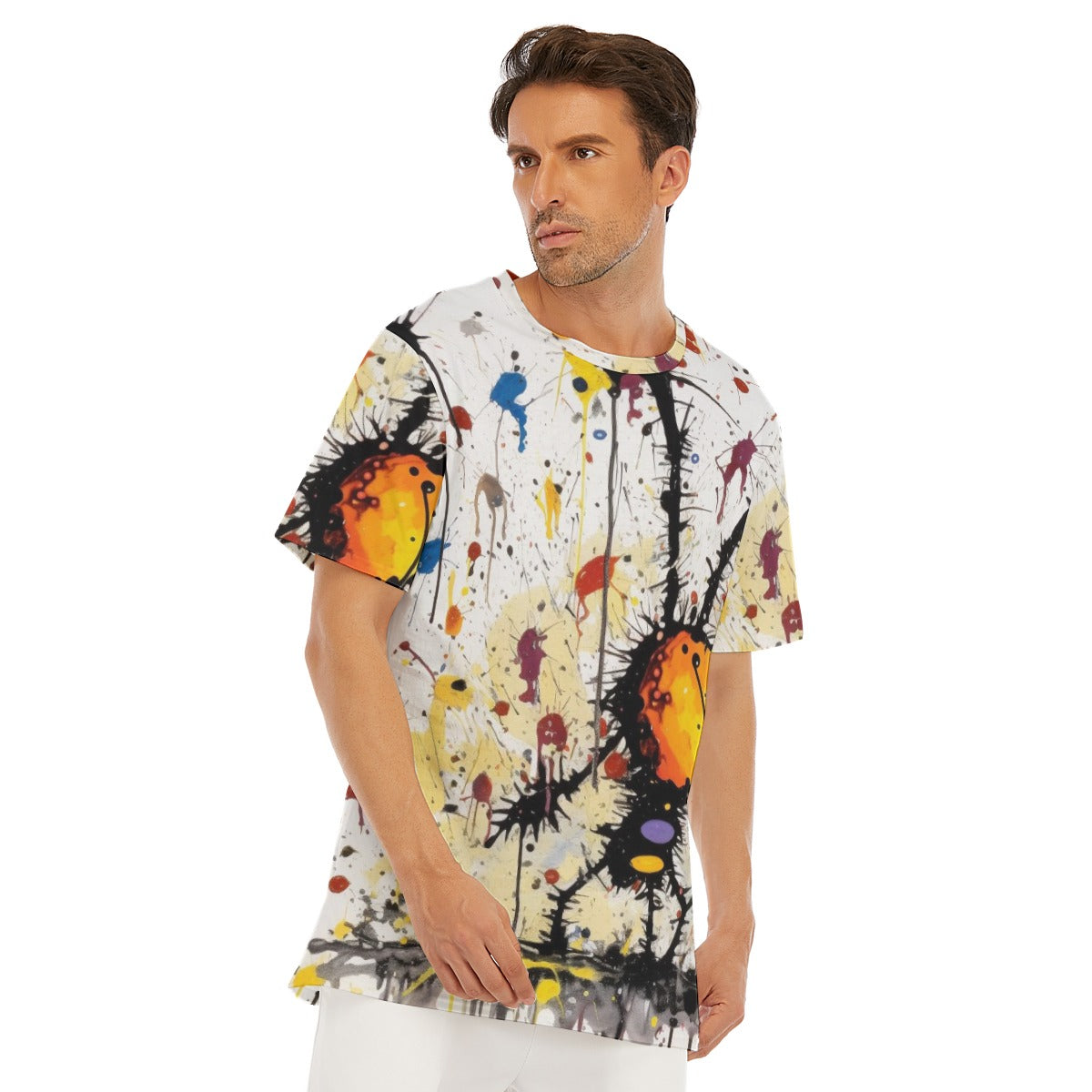 All-Over Print Men's O-Neck T-Shirt | 190GSM Cotton