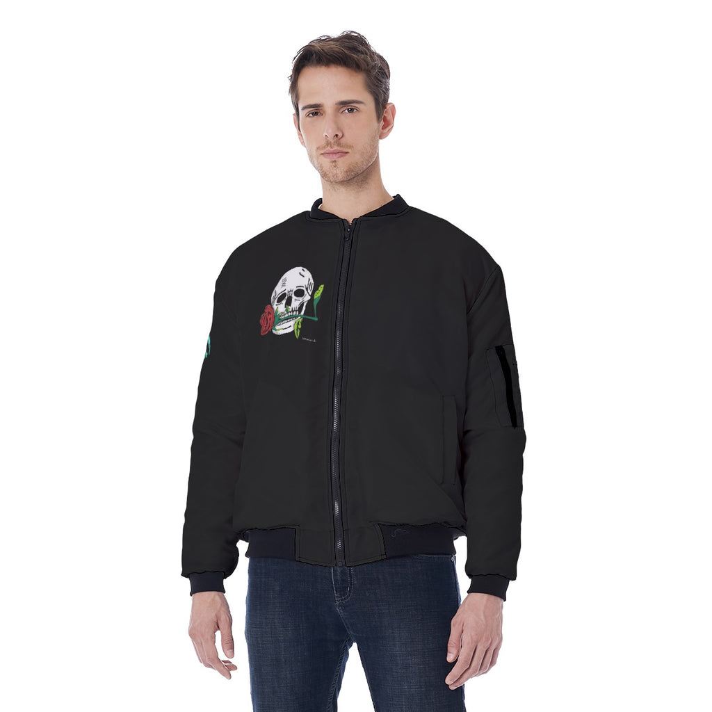 All-Over Print Men's Jacket With Sleeve Pocket