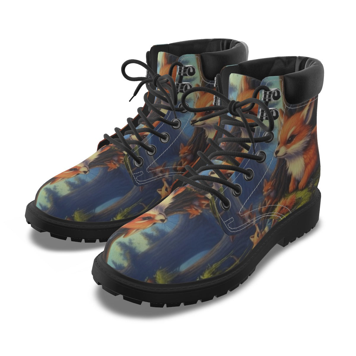 All-Over Print Men's Short Boots