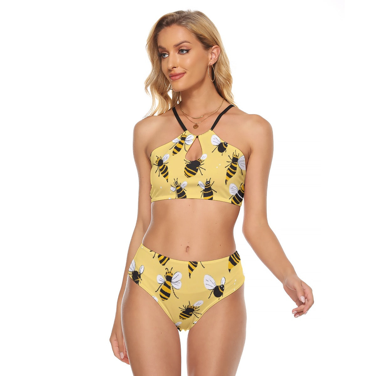 All-Over Print Women's Cami Keyhole One-piece Swimsuit