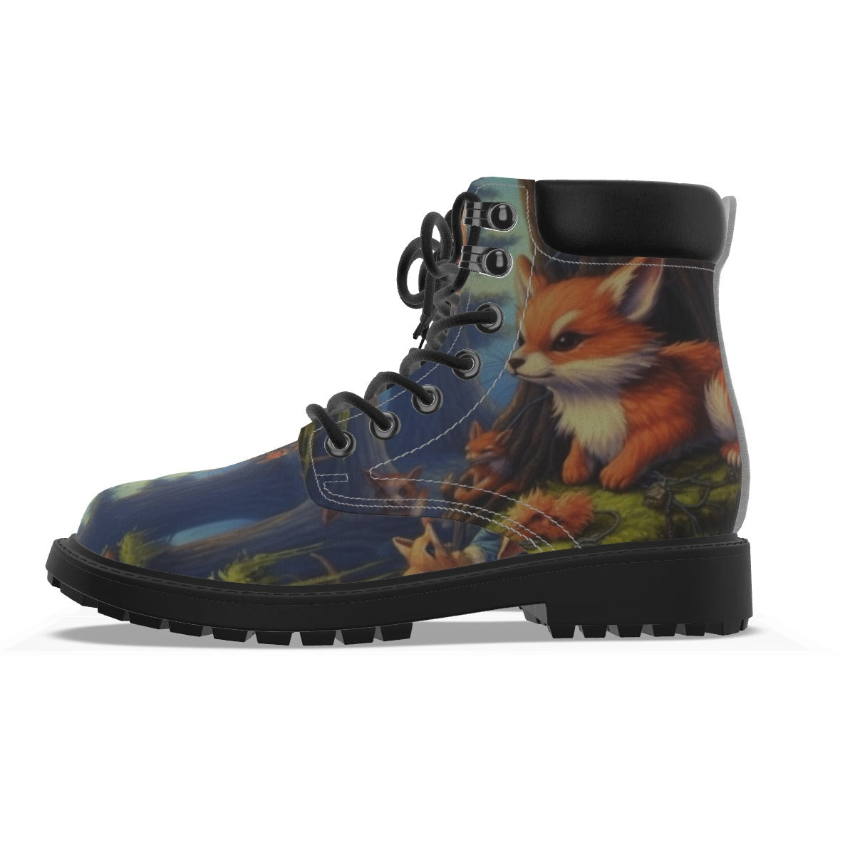All-Over Print Men's Short Boots