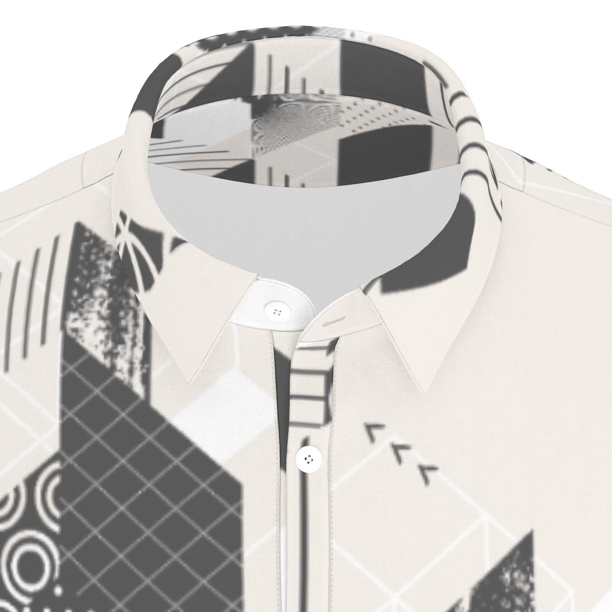 All-Over Print Men's Stretch Collar Polo Shirt