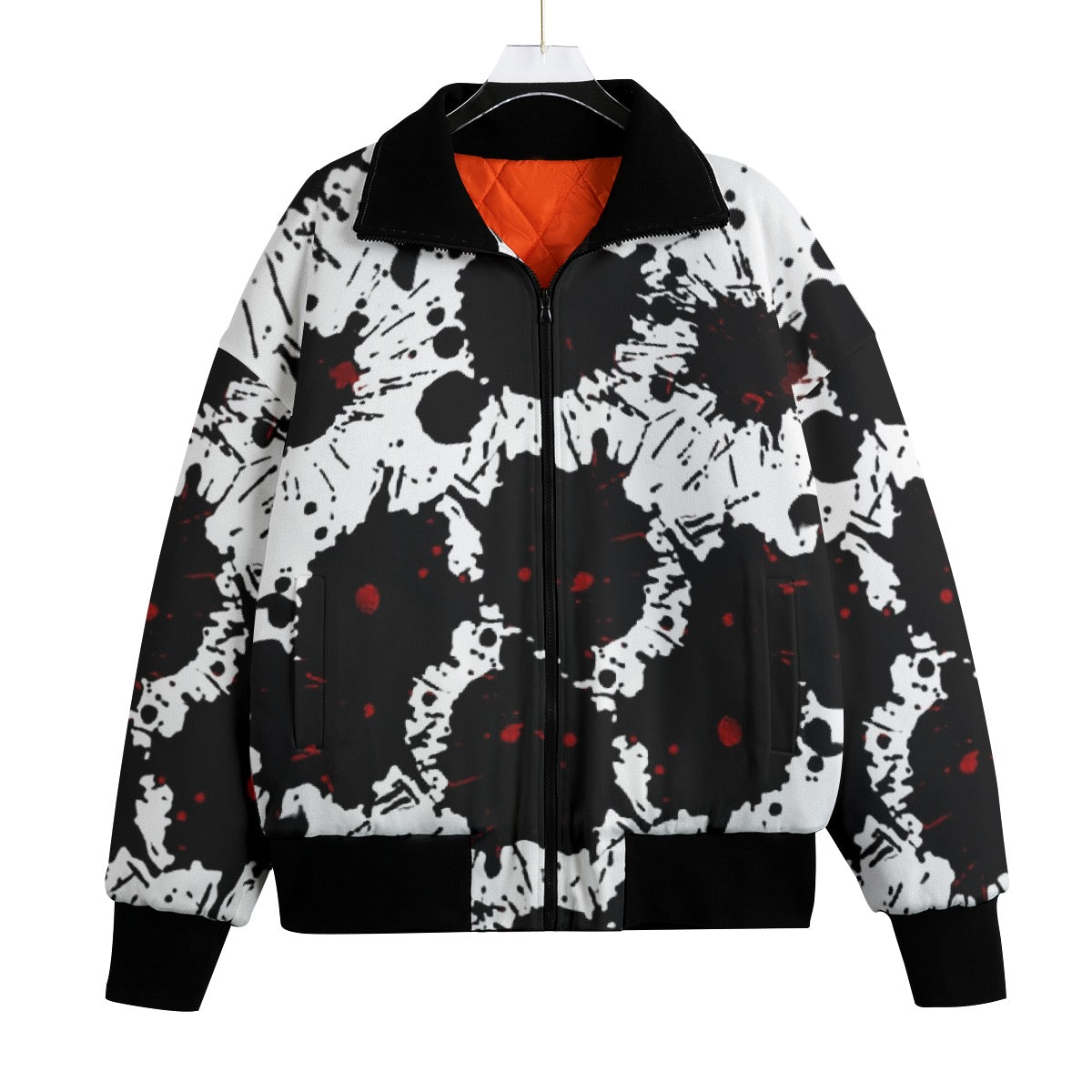 All-Over Print Unisex Knitted Fleece Lapel Outwear