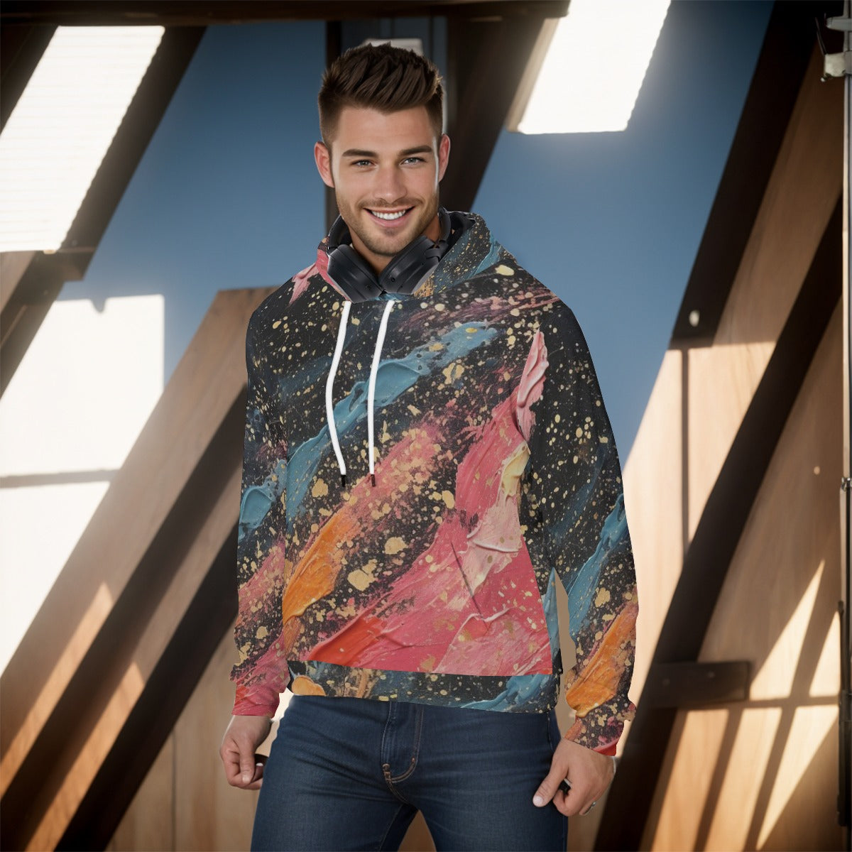 All-Over Print Men's Pullover Hoodie