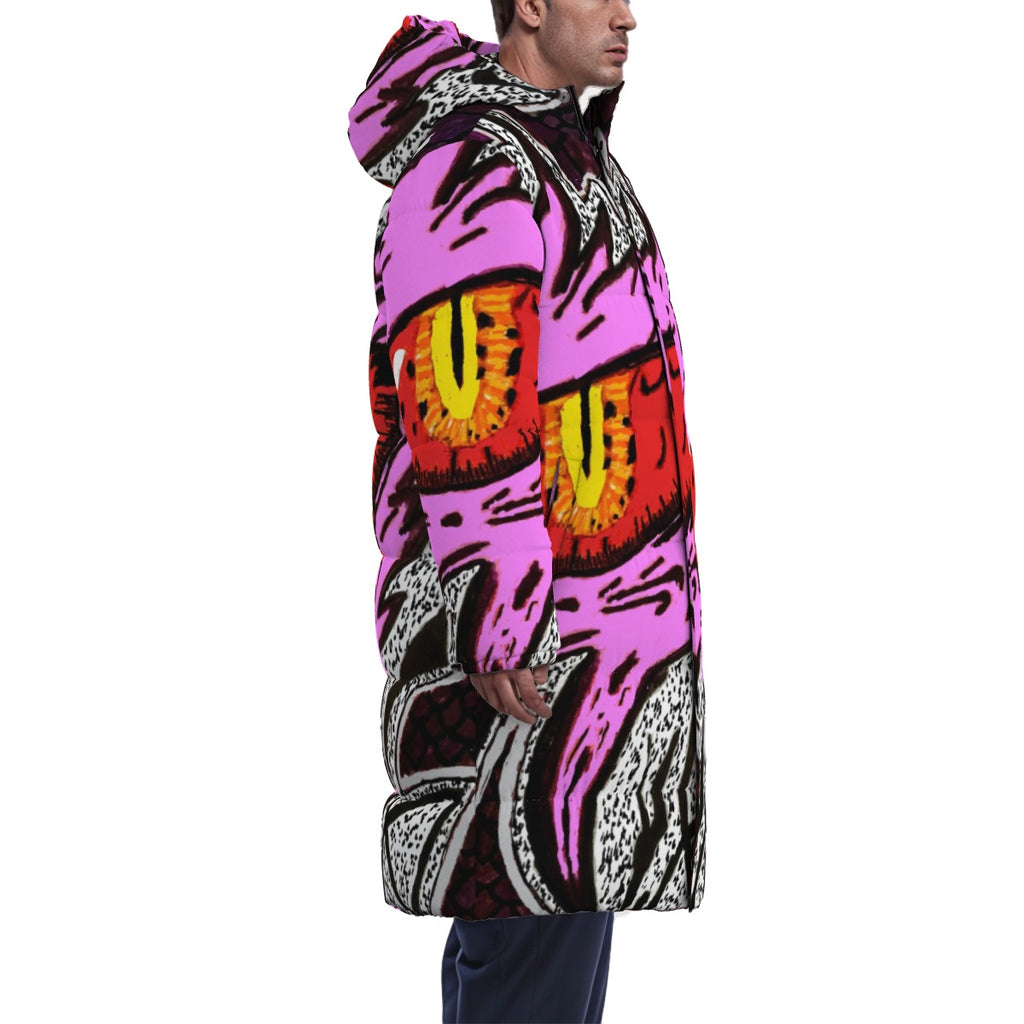 All-Over Print Unisex Long Down Jacket