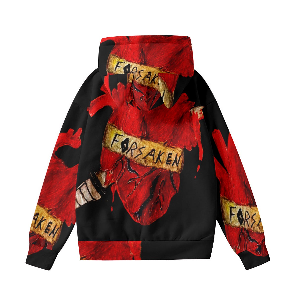 All-Over Print Women’s Hoodie With Decorative Ears