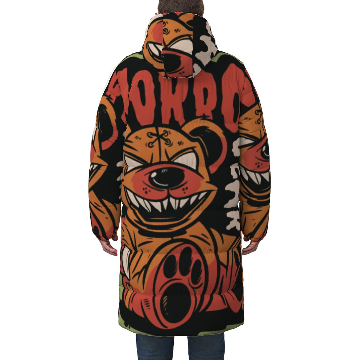 All-Over Print Unisex Long Down Jacket