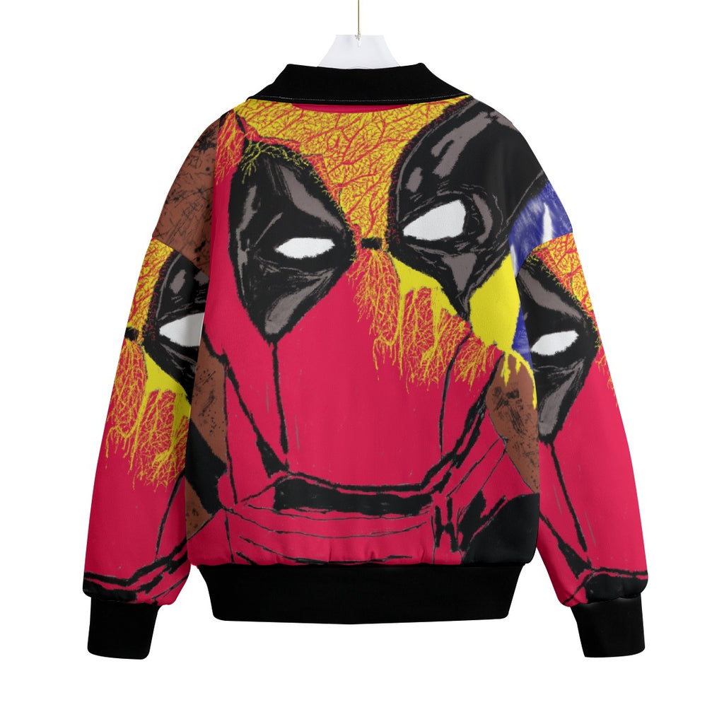 All-Over Print Unisex Knitted Fleece Lapel Outwear