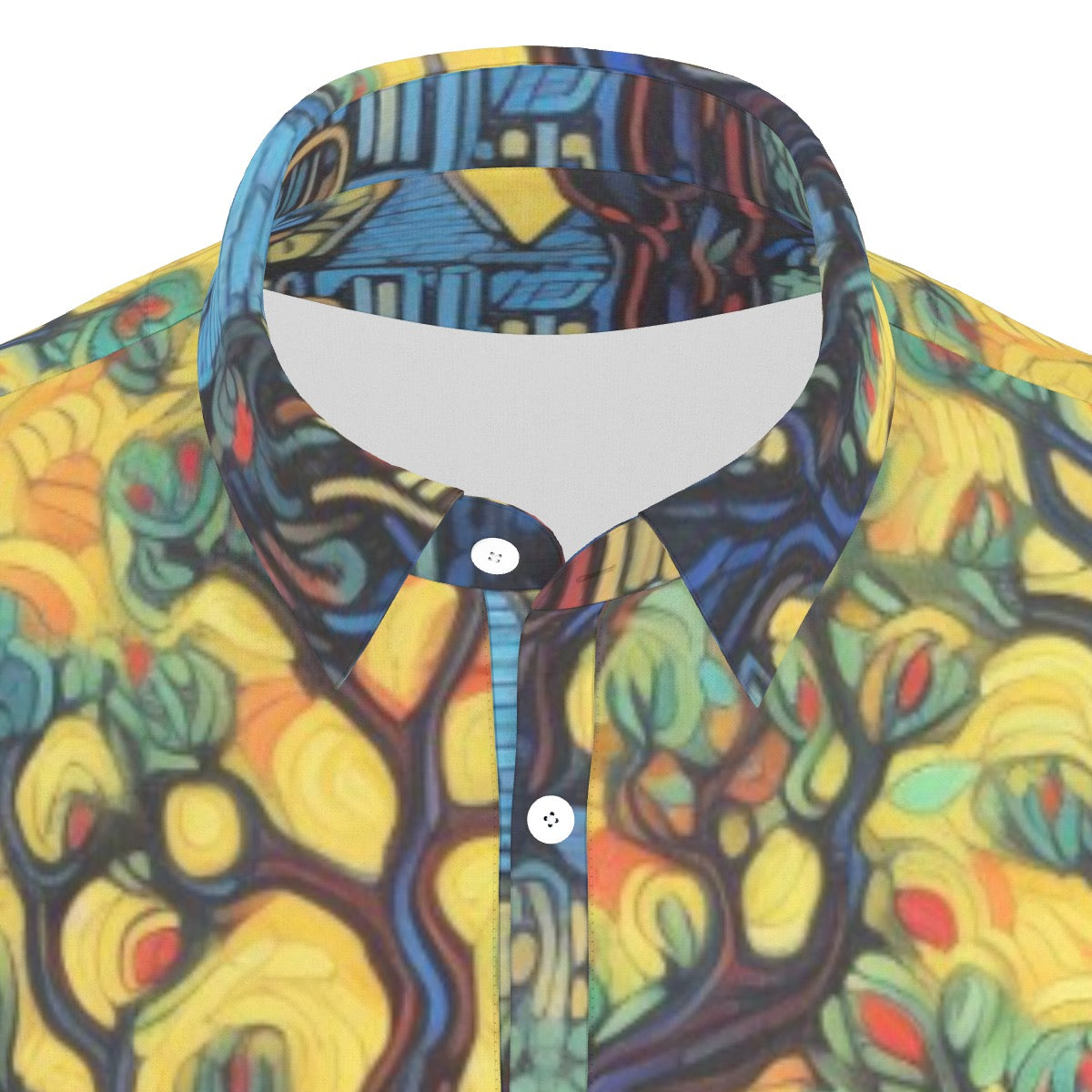 All-Over Print Men's Stretch Collar Polo Shirt