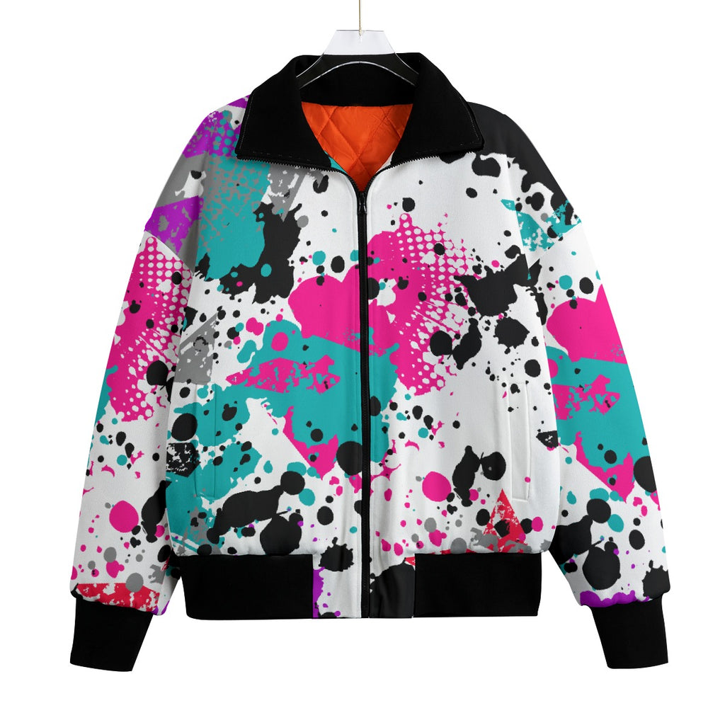 All-Over Print Unisex Knitted Fleece Lapel Outwear