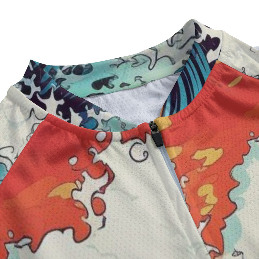 All-over Print  Women's Raglan Cycling Jersey
