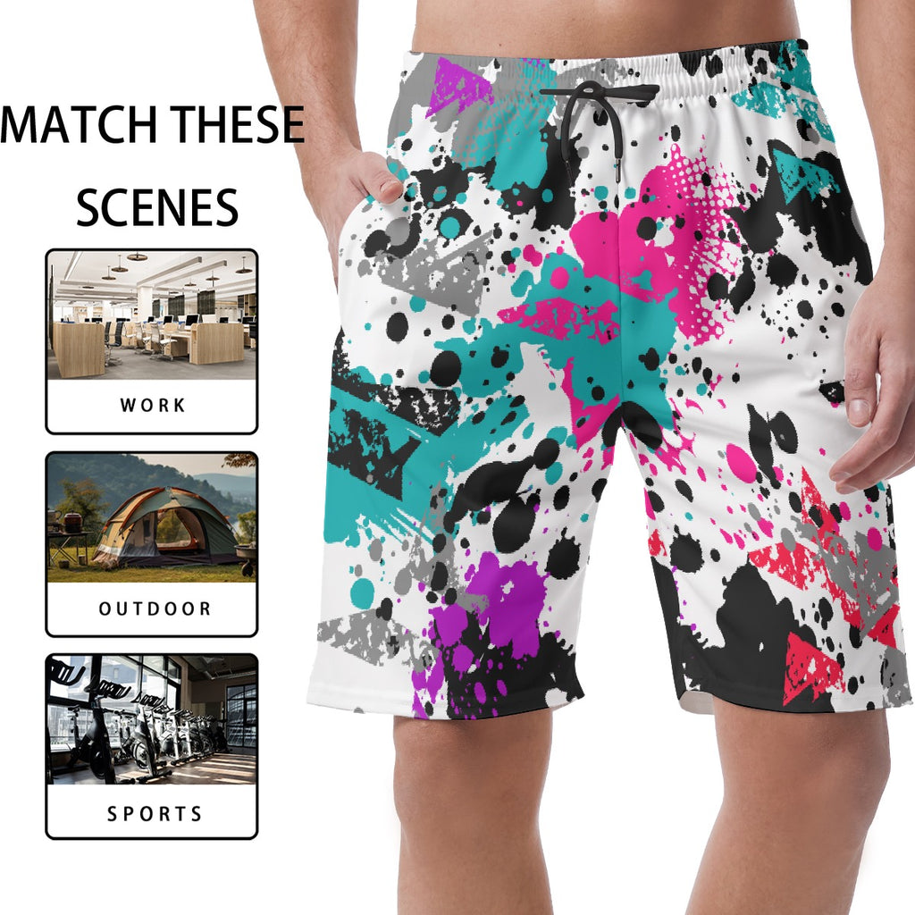 All-Over Print Men's Short Pants