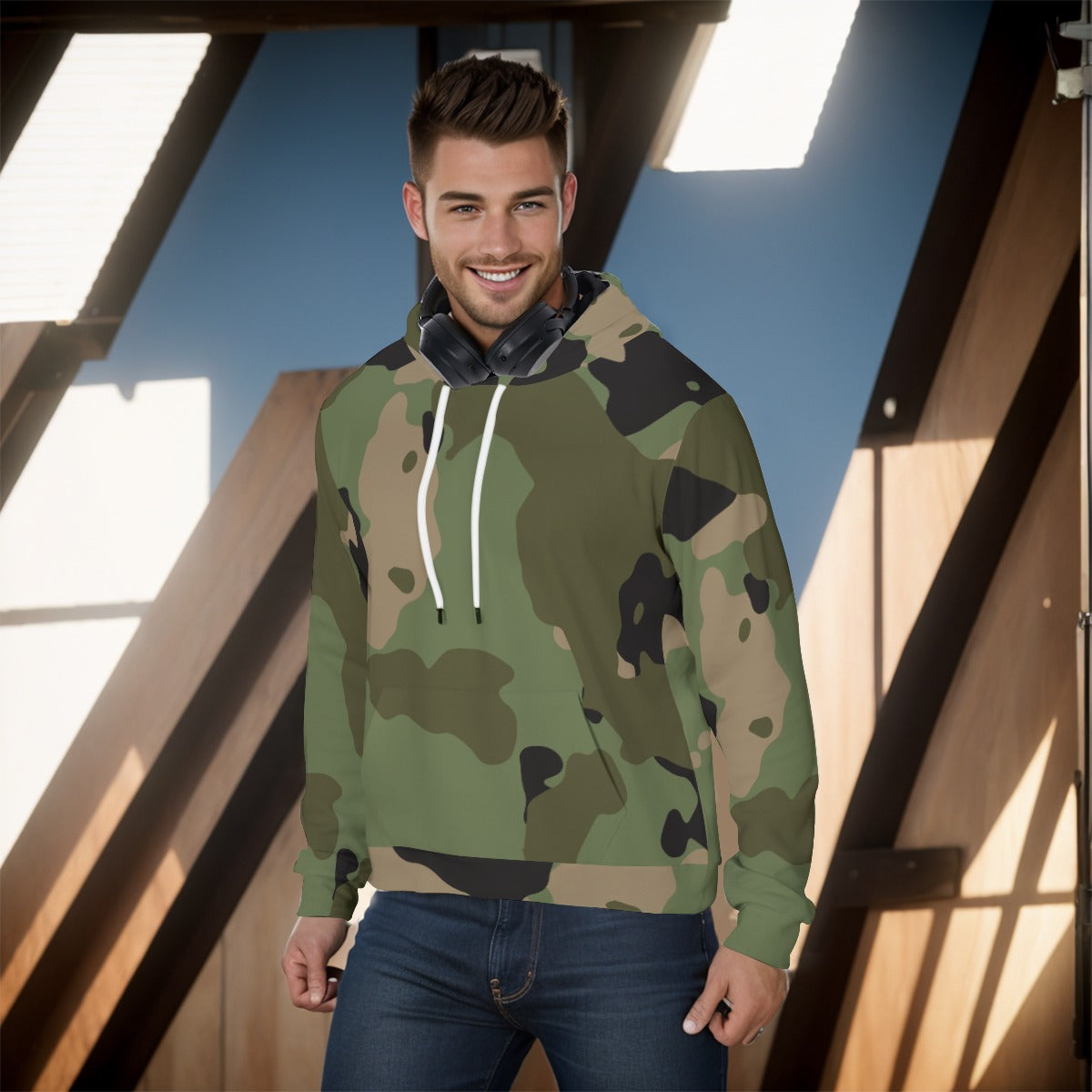 All-Over Print Men's Pullover Hoodie