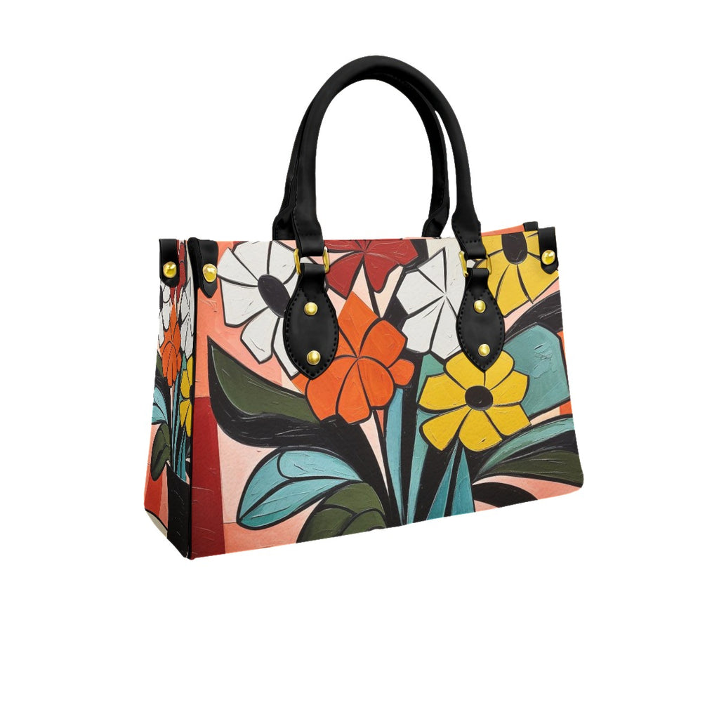 Women's Tote Bag With Black Handle