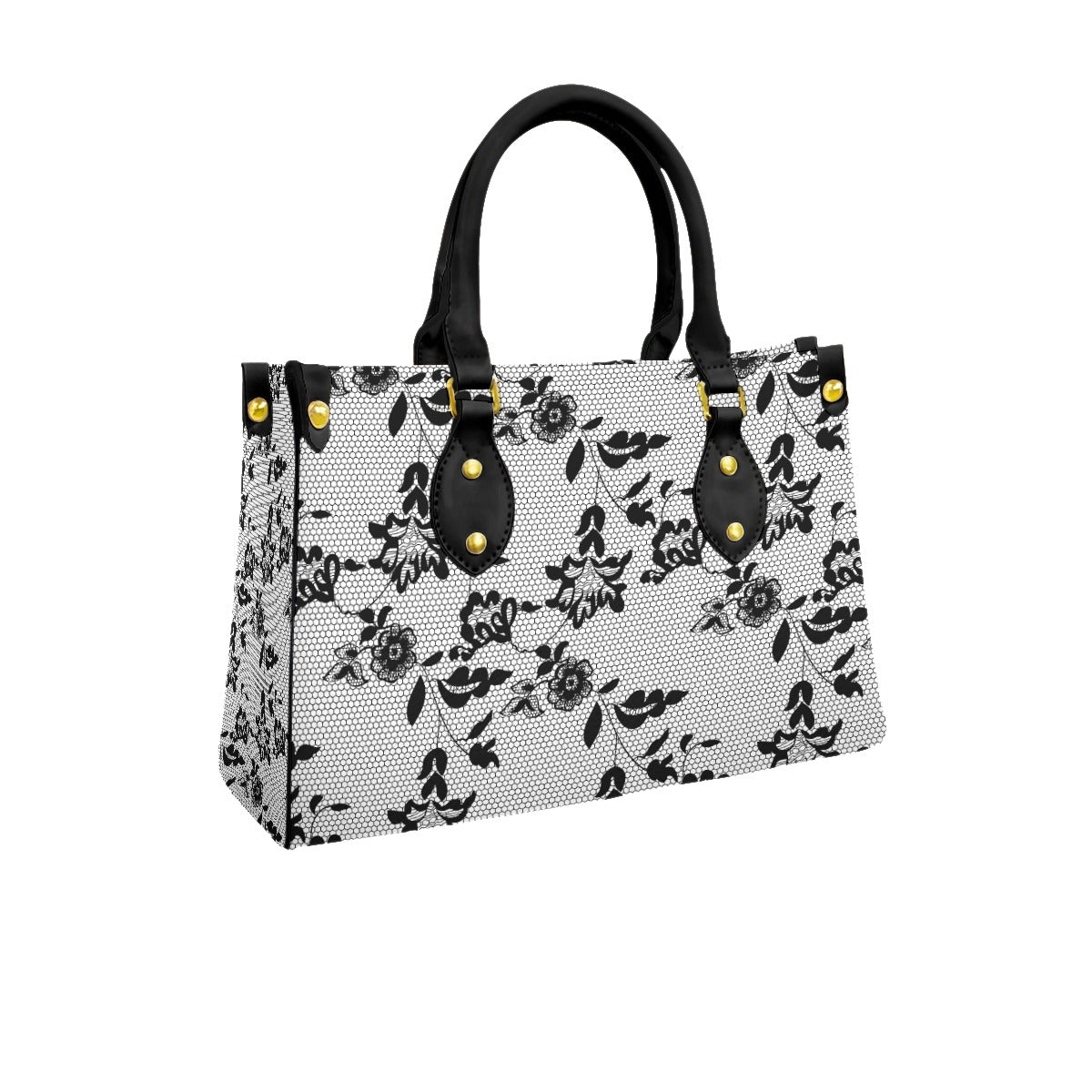 Women's Tote Bag With Black Handle