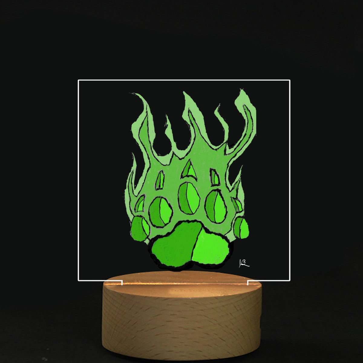 Square Shape Acrylic board with Light
