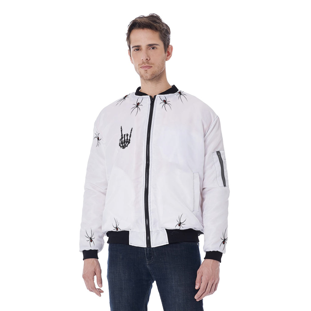 All-Over Print Men's Jacket With Sleeve Pocket