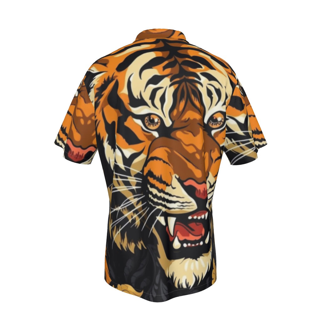 All-Over Print Men's Hawaiian Shirt With Pocket
