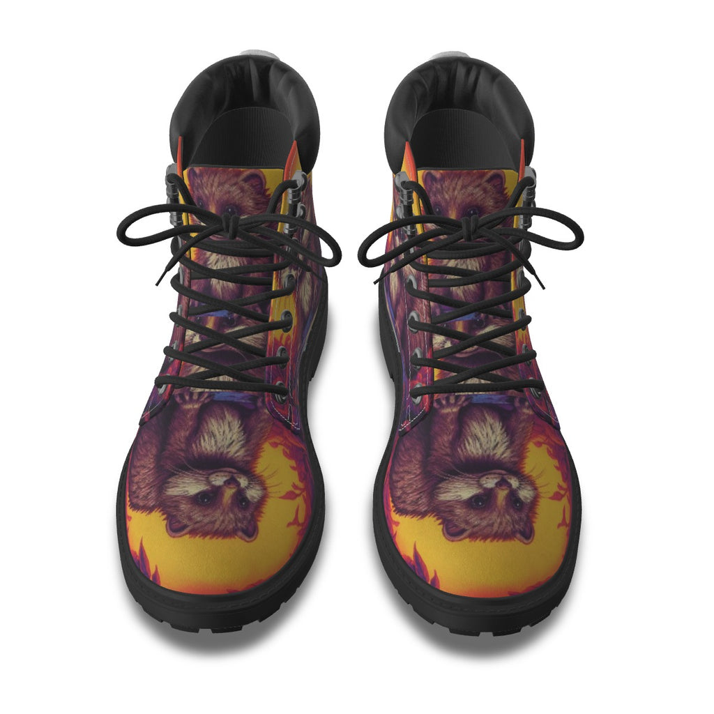 All-Over Print Men's Short Boots