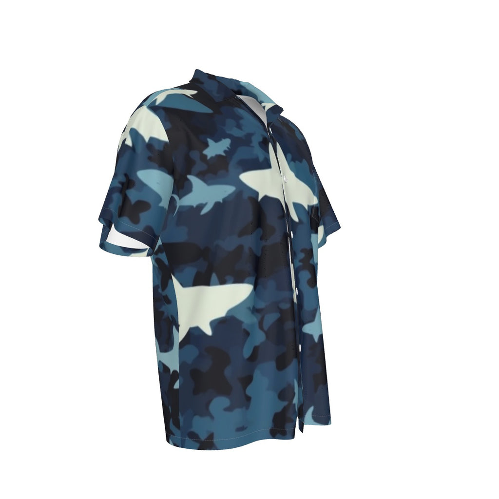All-Over Print Men's Hawaiian Shirt With Pocket