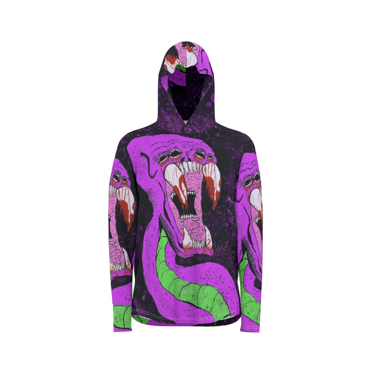 All-Over Print Men's Sunscreen  Sports Hoodie With Thumb Holes