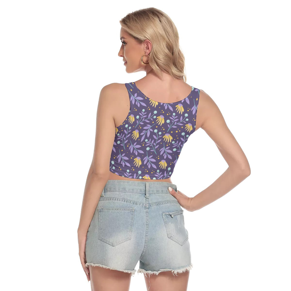 All-Over Print Women's Sport Crop Tank Top