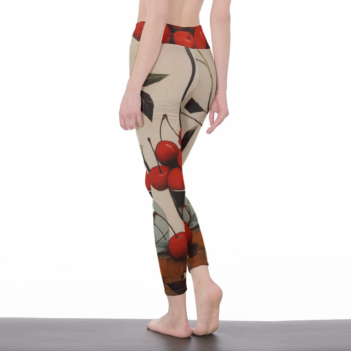 All-Over Print Women's High Waist Leggings | Side Stitch Closure