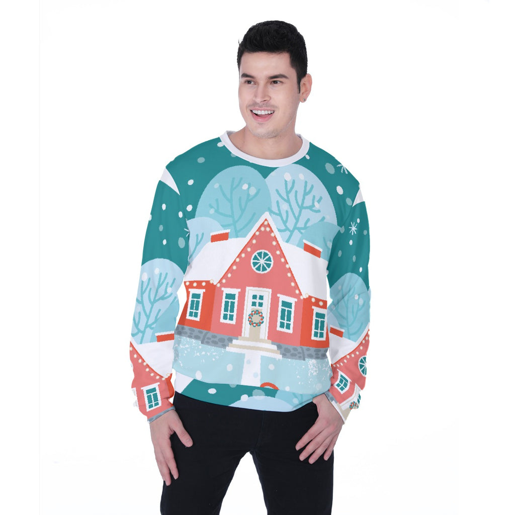 All-Over Print Men's Heavy Fleece Sweatshirt