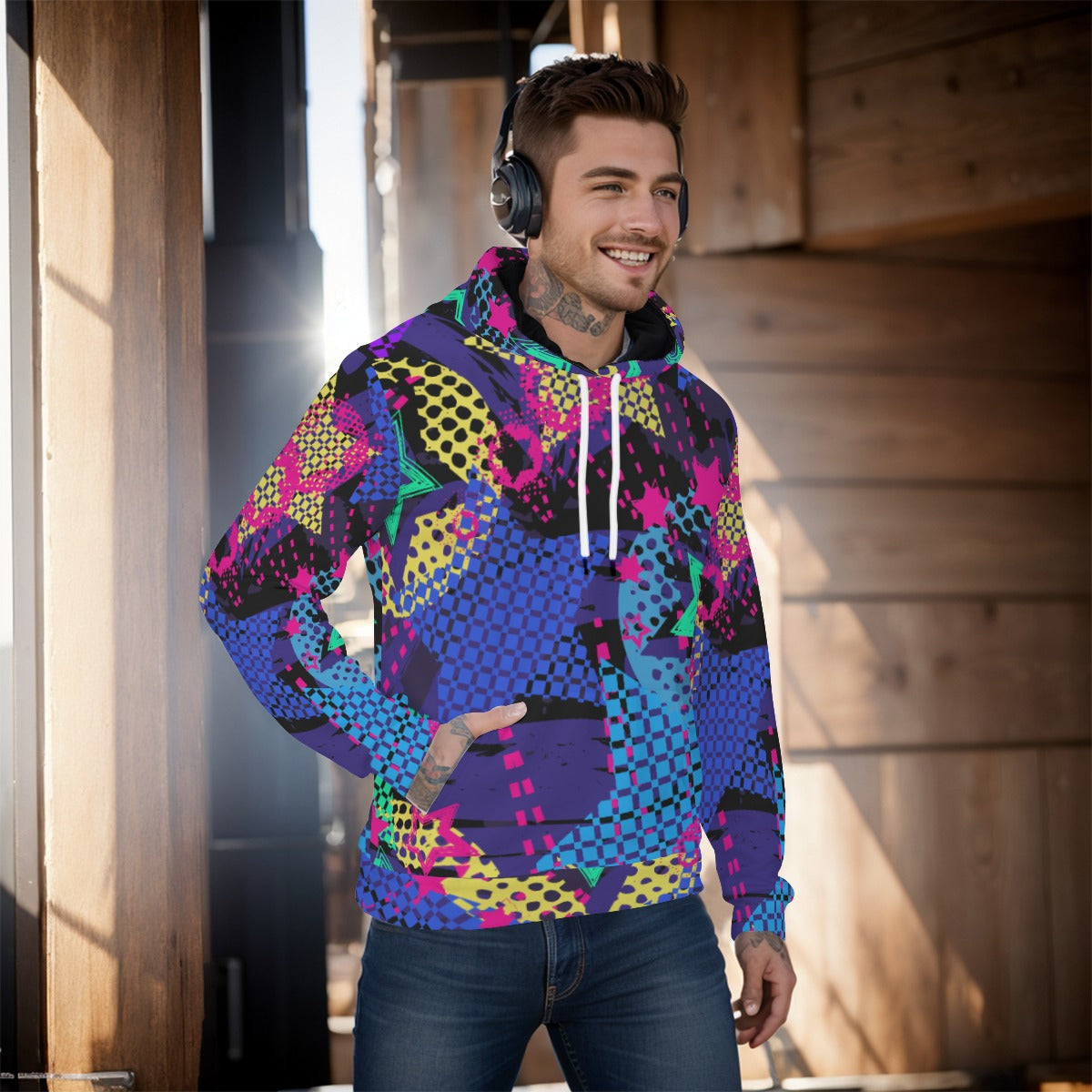 All-Over Print Men's Pullover Hoodie