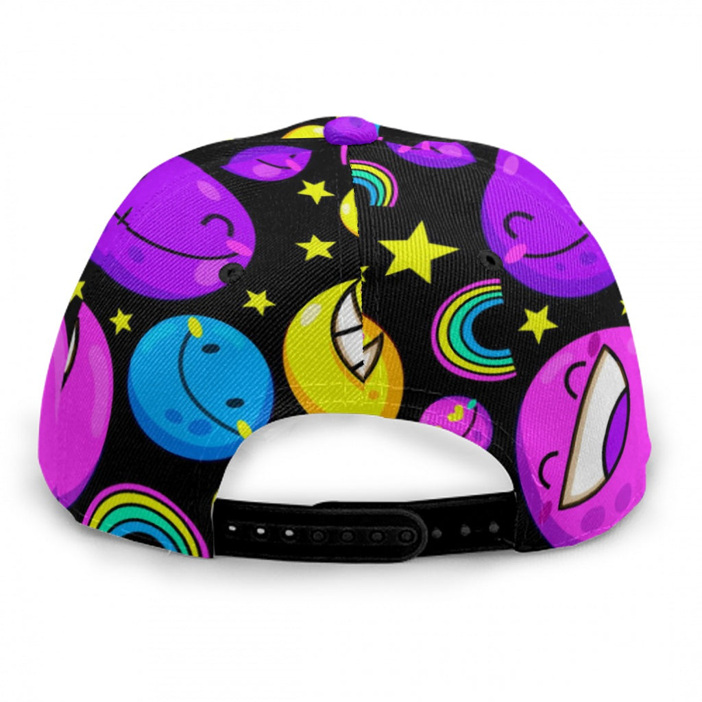 Baseball Cap With Flat Brim