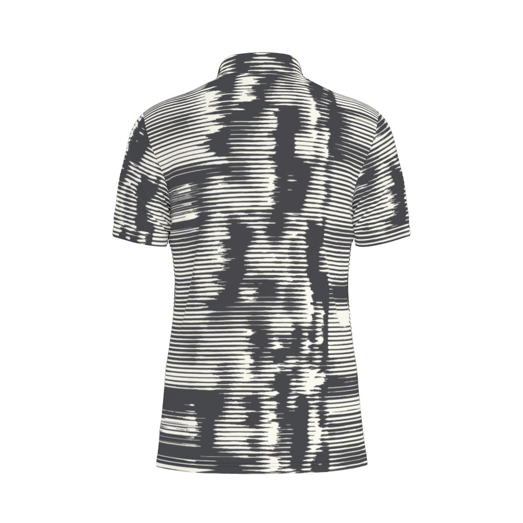 All-Over Print Men's Stretch Collar Polo Shirt