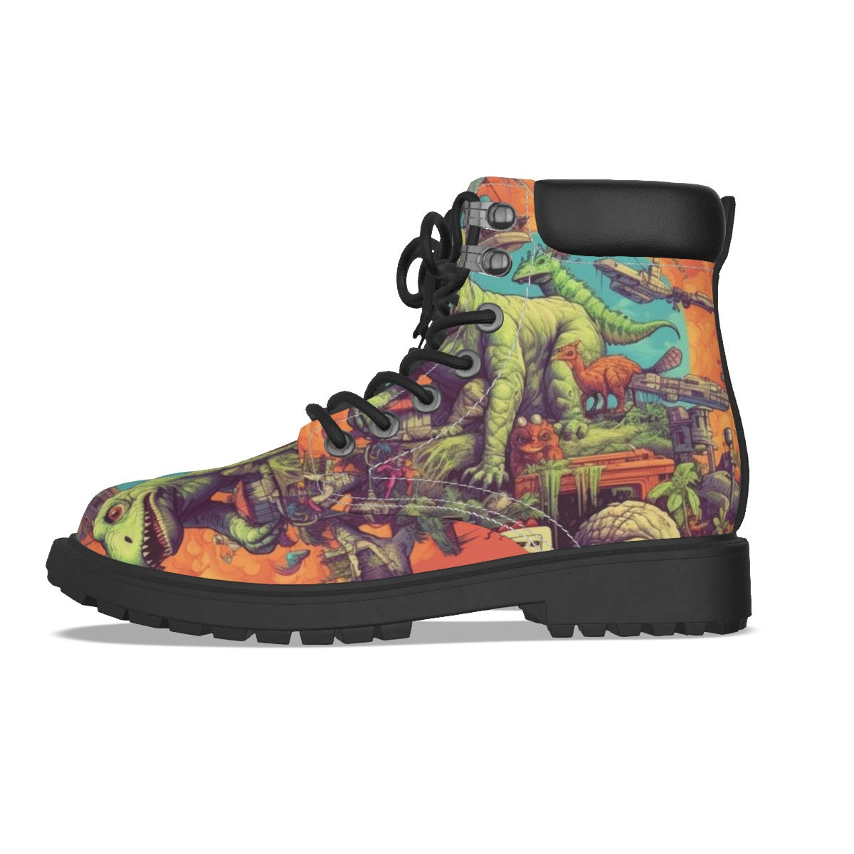 All-Over Print Men's Short Boots