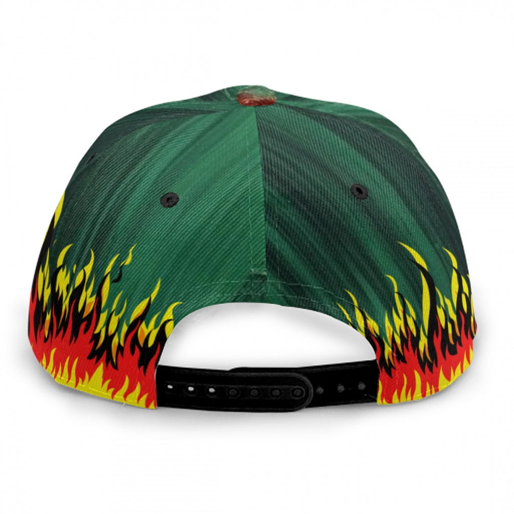 Baseball Cap With Flat Brim