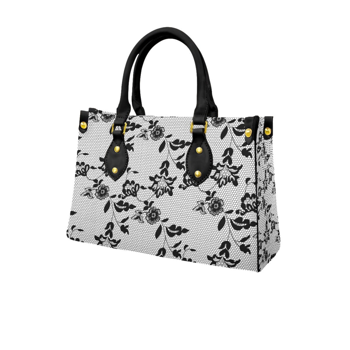 Women's Tote Bag With Black Handle