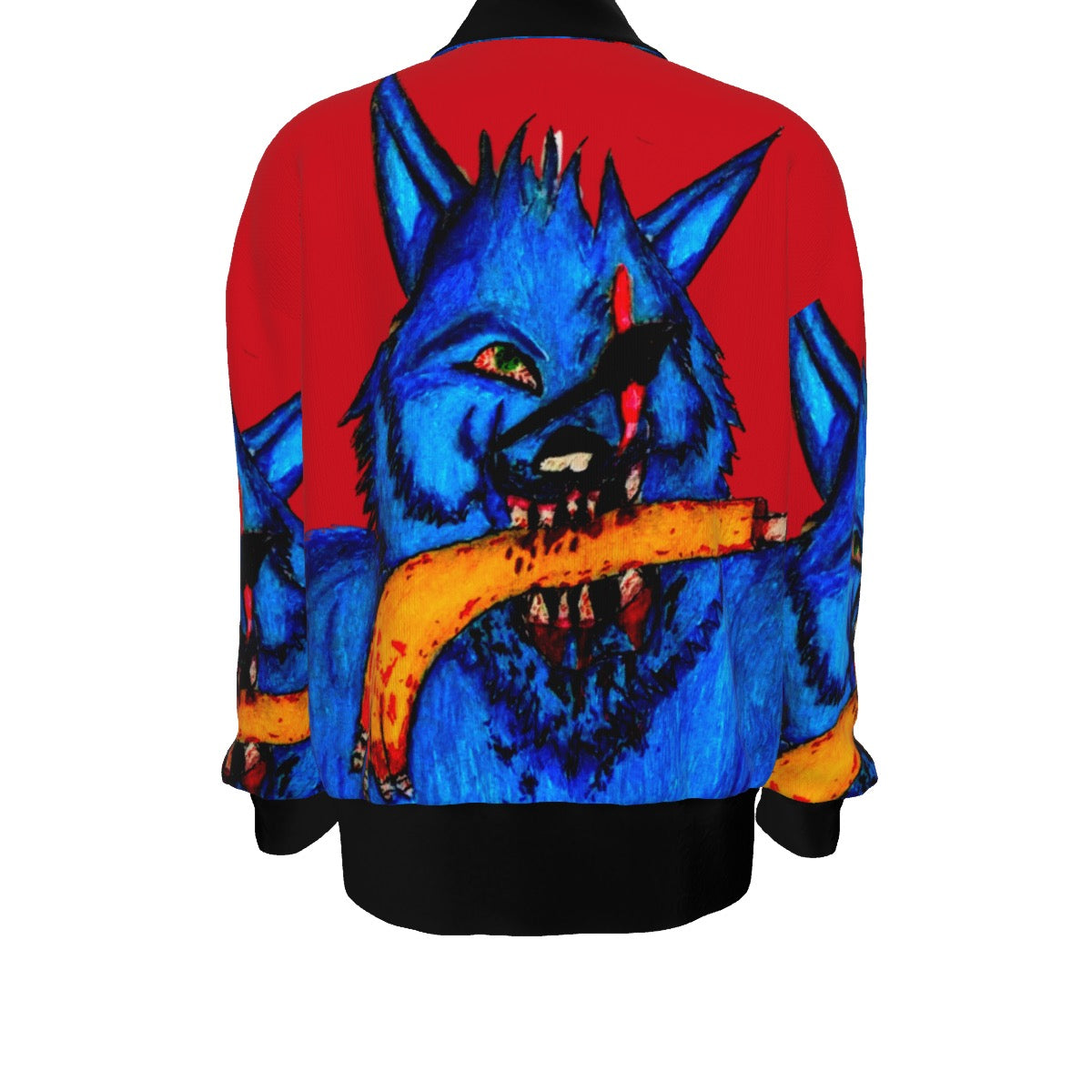 All-Over Print Unisex Knitted Fleece Lapel Outwear