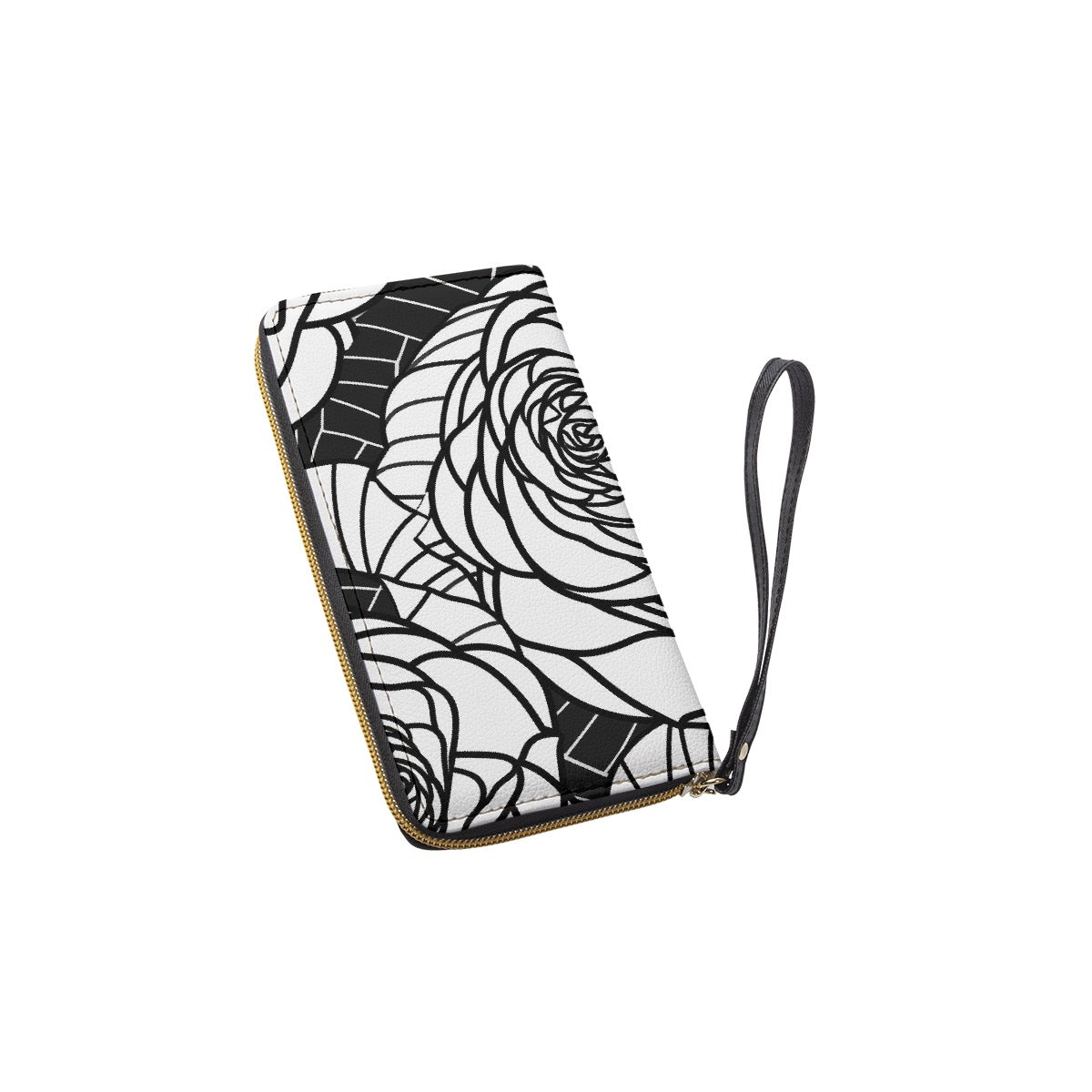 Long Wallet With Black Hand Strap