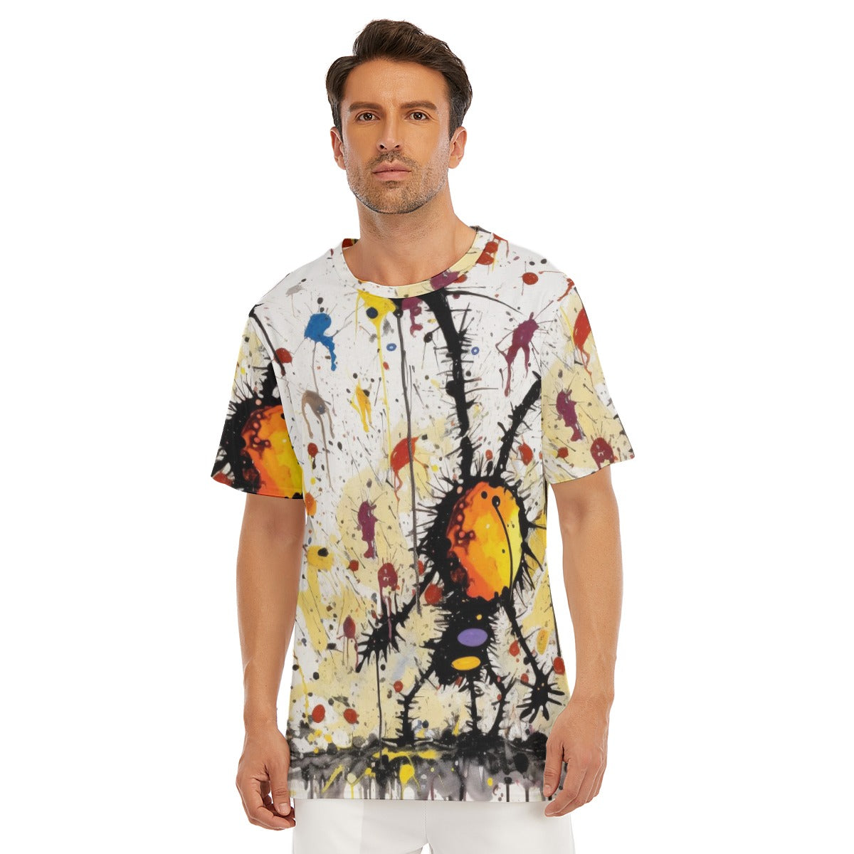 All-Over Print Men's O-Neck T-Shirt | 190GSM Cotton
